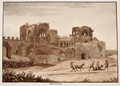 Interior de la Porta Asinaria, 1833 de Agostino Tofanelli